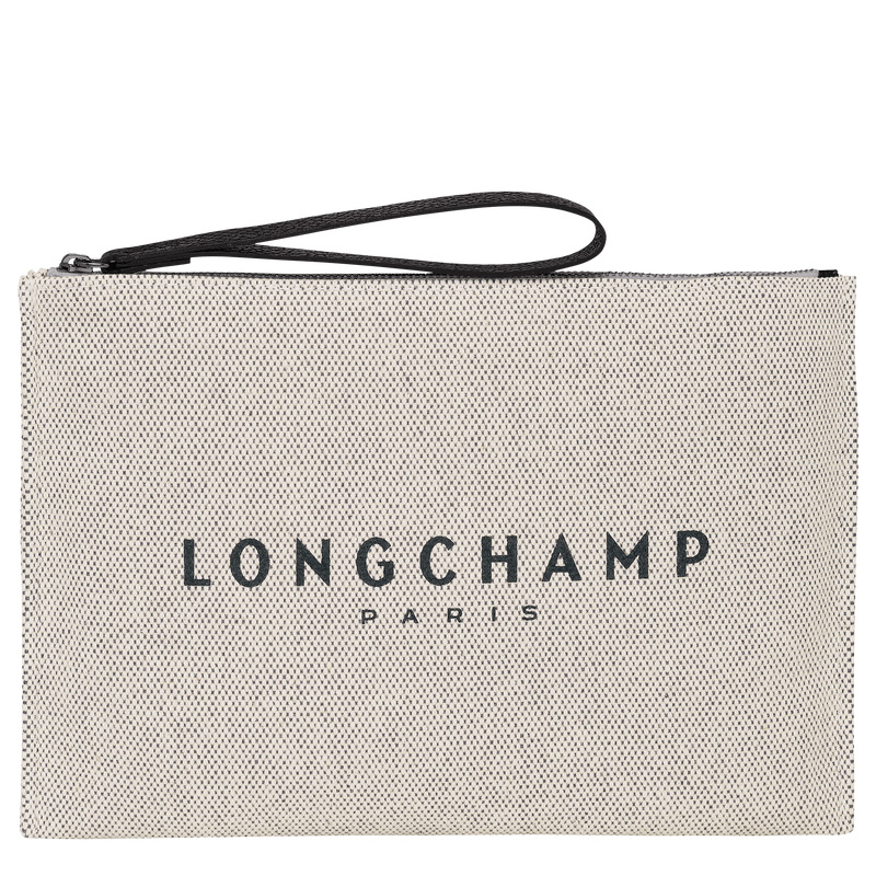 Pouches Longchamp Essential Pouch Feminino Ecru | LC-YRKD9527