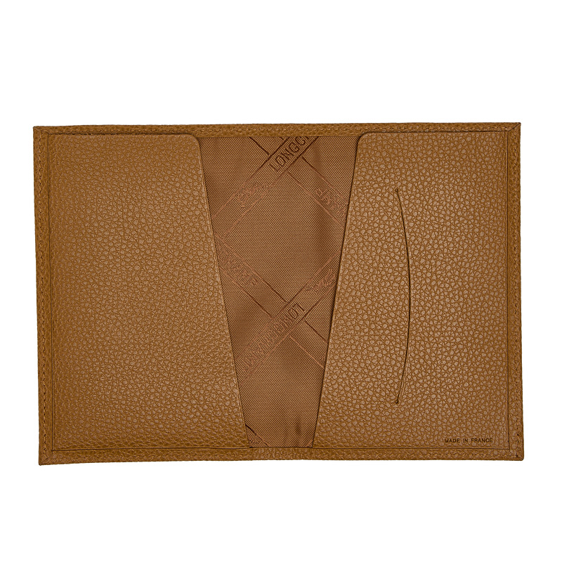 Pouches Longchamp Le Foulonné Passport cover Feminino Walnut | LC-RJNQ5034