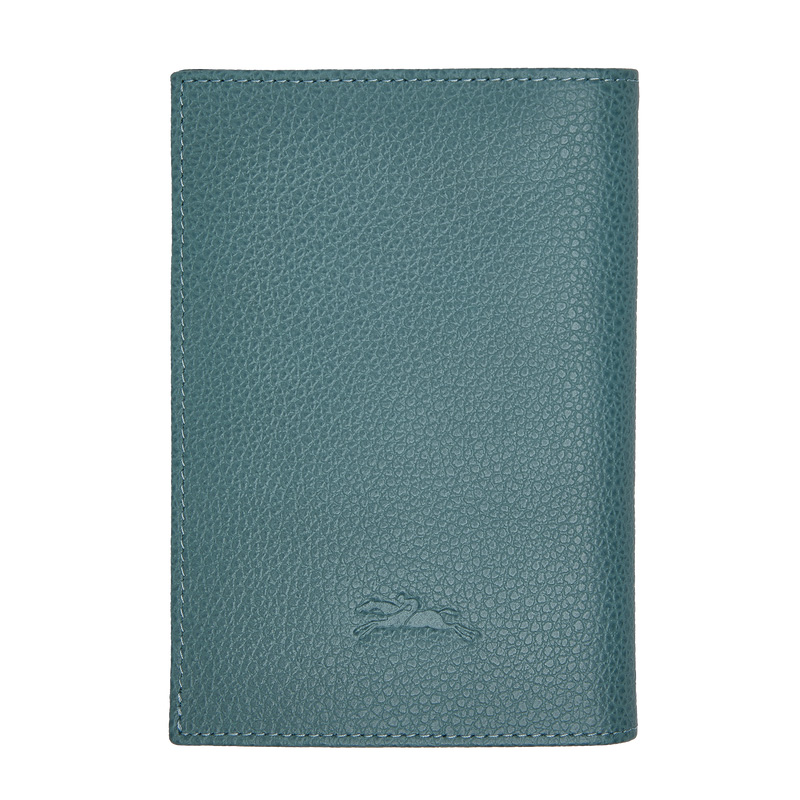 Pouches Longchamp Le Foulonné Passport cover Feminino Eucalyptus | LC-LRFA2170
