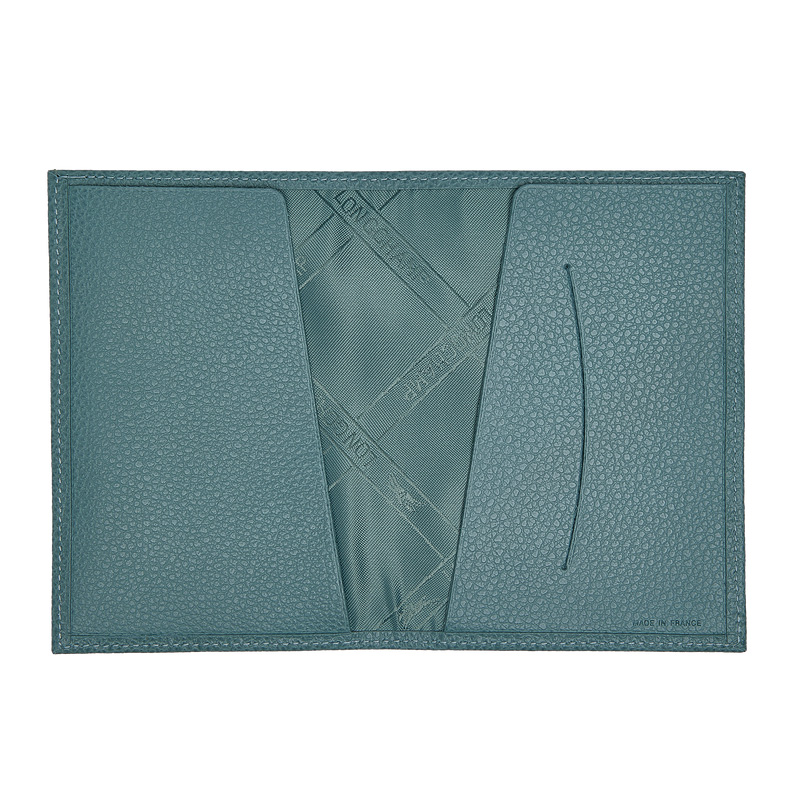 Pouches Longchamp Le Foulonné Passport cover Feminino Eucalyptus | LC-LRFA2170