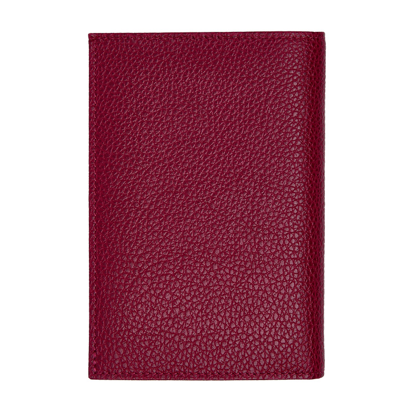Pouches Longchamp Le Foulonné Passport cover Feminino Beetroot | LC-CZVB3471
