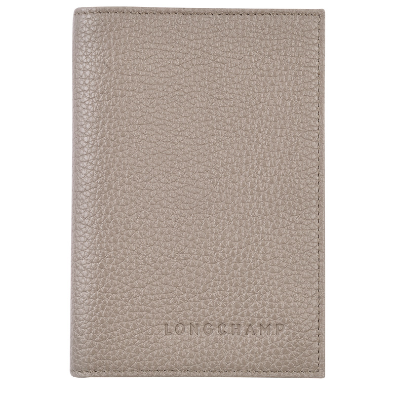 Pouches Longchamp Le Foulonné Passport cover Masculino Turtledove | LC-CUIR2049