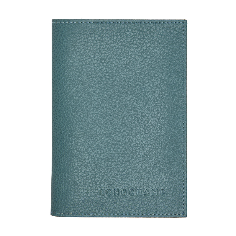 Pouches Longchamp Le Foulonné Passport cover Masculino Eucalyptus | LC-SUUH2542