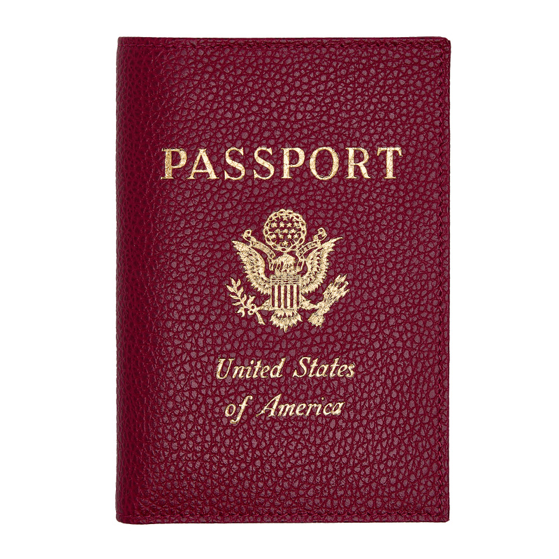 Pouches Longchamp Le Foulonné Passport cover Masculino Beetroot | LC-OZZQ1535