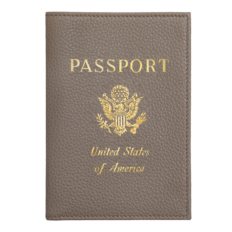 Pouches Longchamp Le Foulonné Passport cover Masculino Turtledove | LC-FPYL8137