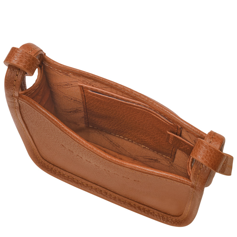 Pouches Longchamp Le Foulonné Phone case Masculino Caramel | LC-FHRX4091