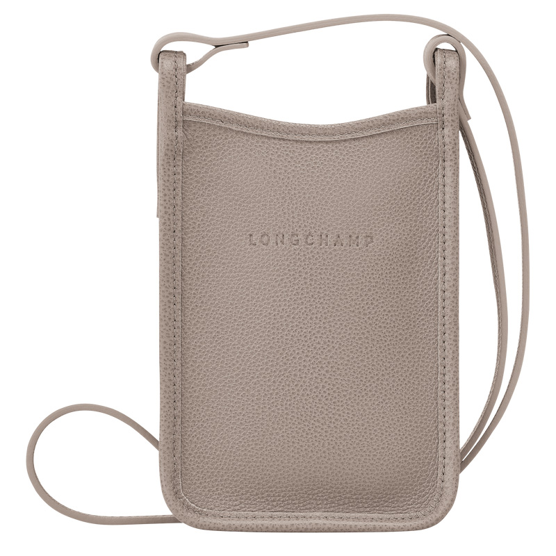 Pouches Longchamp Le Foulonné Phone case Masculino Turtledove | LC-WTAG7829
