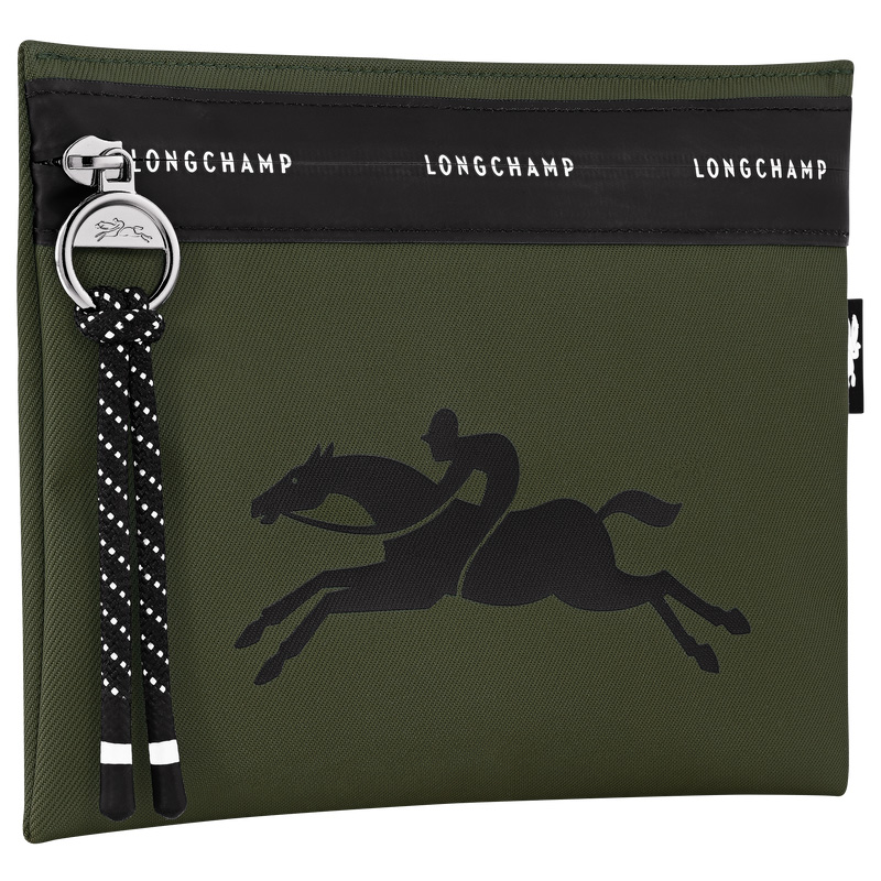 Pouches Longchamp Le Pliage Energy Pouch Feminino Caqui | LC-OLRP1004