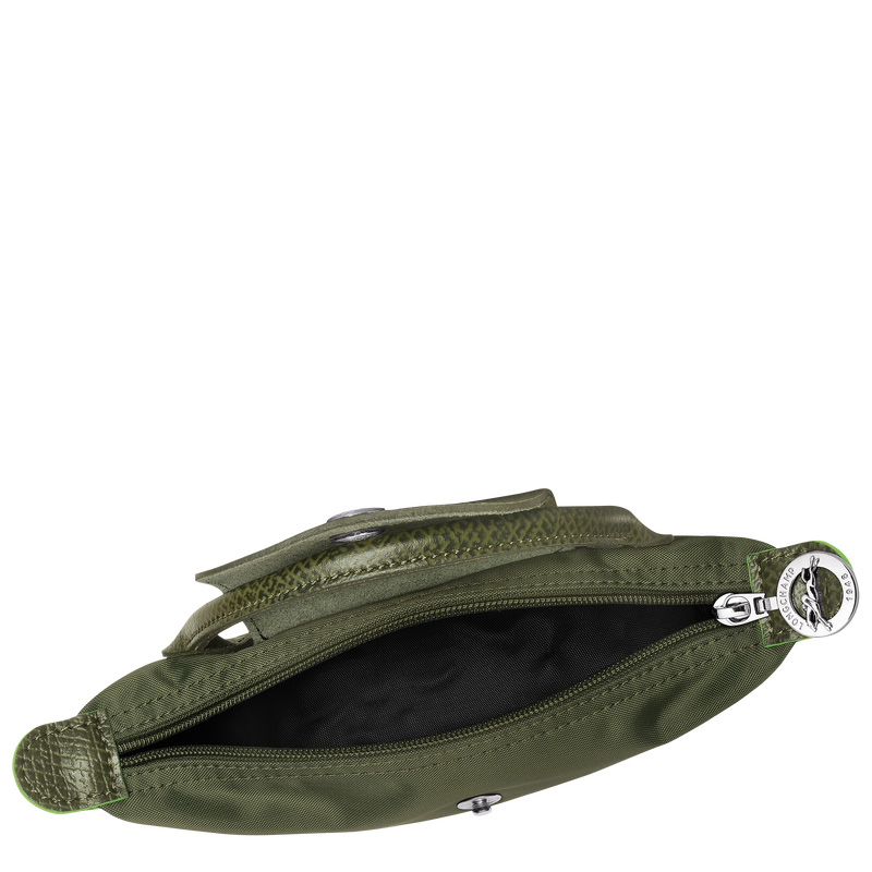 Pouches Longchamp Le Pliage Green Pouch with handle Masculino Forest | LC-JRMI9103