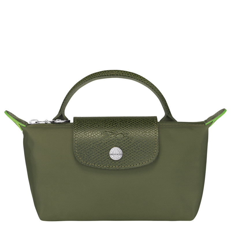 Pouches Longchamp Le Pliage Green Pouch with handle Masculino Forest | LC-JRMI9103