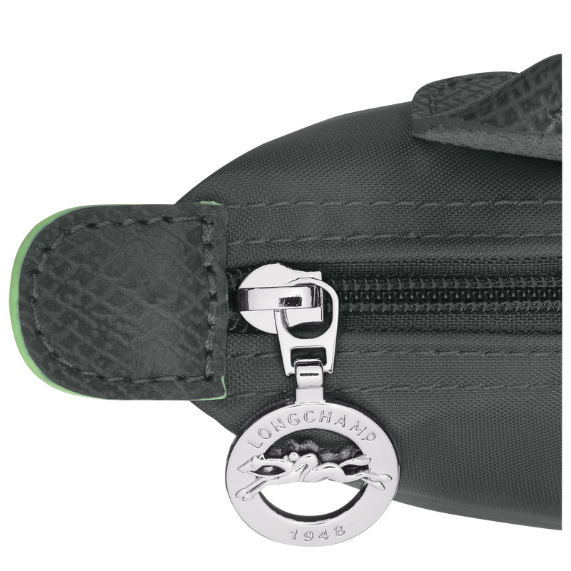 Pouches Longchamp Le Pliage Green Pouch with handle Masculino Graphite | LC-MBZD7695