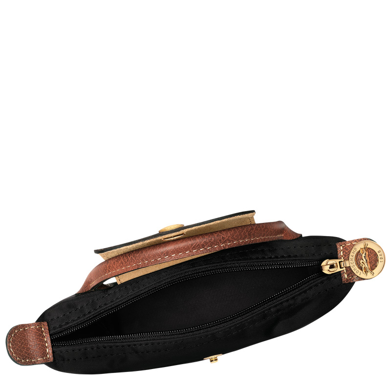 Pouches Longchamp Le Pliage Original Pouch with handle Feminino Pretas | LC-ZVJB4801