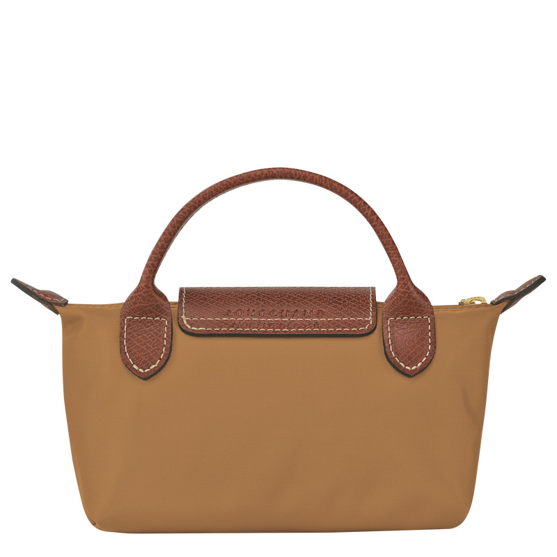 Pouches Longchamp Le Pliage Original Pouch with handle Feminino Fawn | LC-CUNR6255