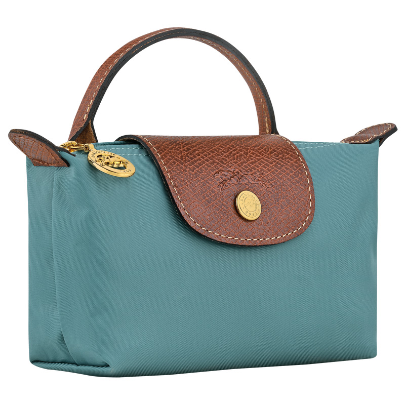 Pouches Longchamp Le Pliage Original Pouch with handle Feminino Eucalyptus | LC-PVDO2317