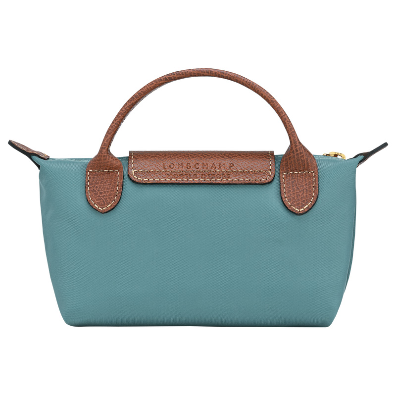 Pouches Longchamp Le Pliage Original Pouch with handle Feminino Eucalyptus | LC-PVDO2317
