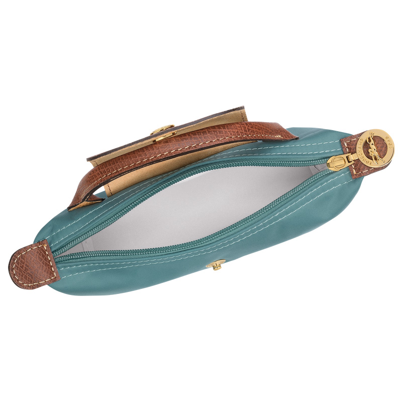 Pouches Longchamp Le Pliage Original Pouch with handle Feminino Eucalyptus | LC-PVDO2317
