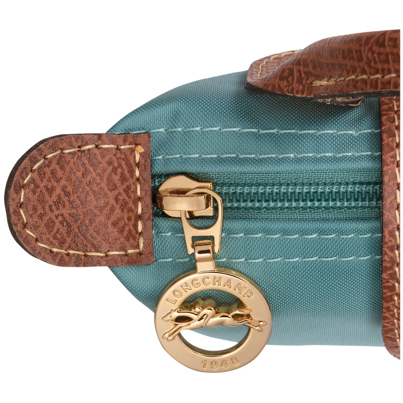 Pouches Longchamp Le Pliage Original Pouch with handle Feminino Eucalyptus | LC-PVDO2317