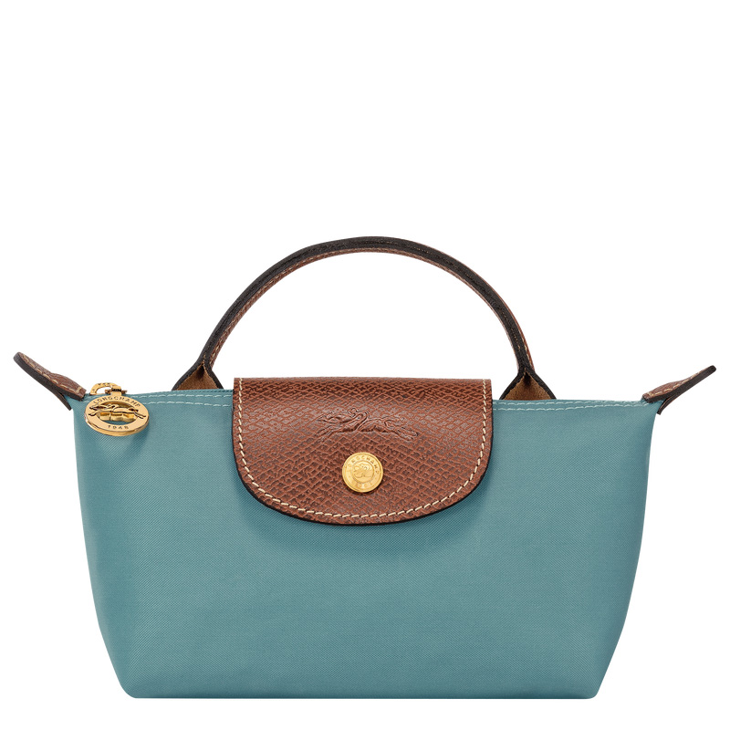 Pouches Longchamp Le Pliage Original Pouch with handle Feminino Eucalyptus | LC-PVDO2317