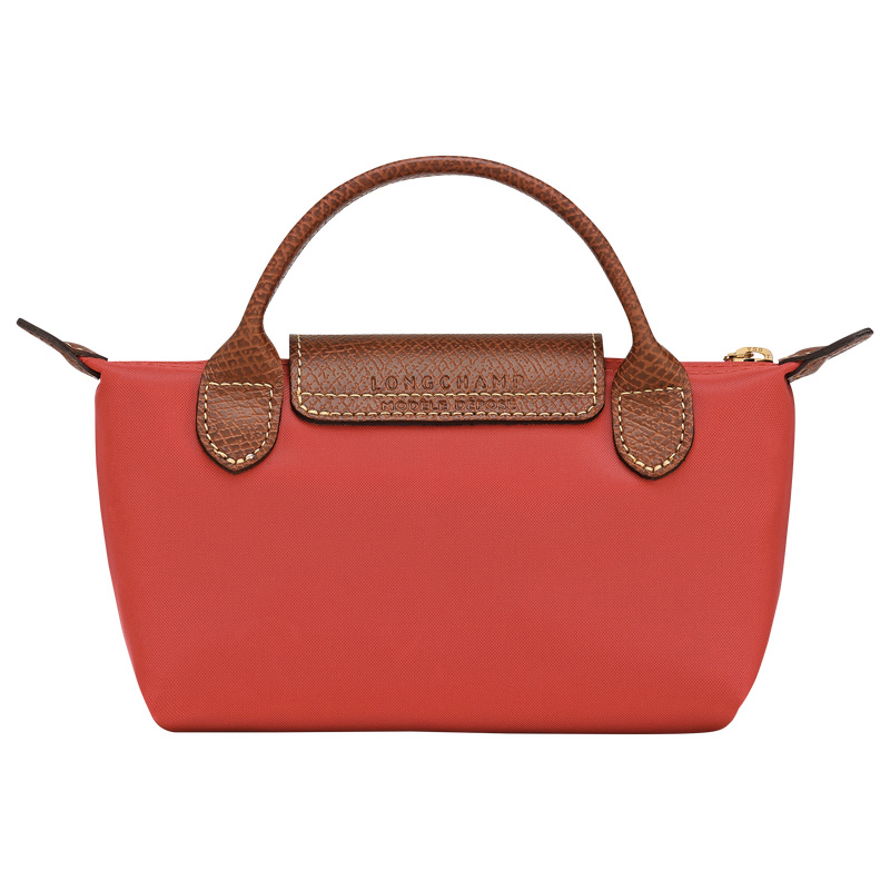 Pouches Longchamp Le Pliage Original Pouch with handle Feminino Tomato | LC-OSWS8390