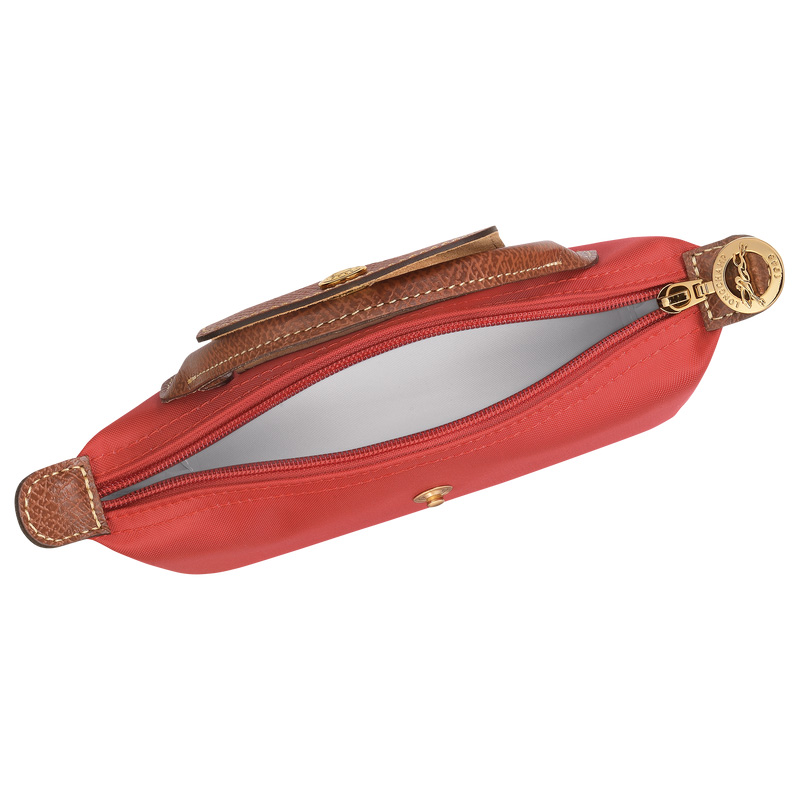 Pouches Longchamp Le Pliage Original Pouch with handle Feminino Tomato | LC-OSWS8390