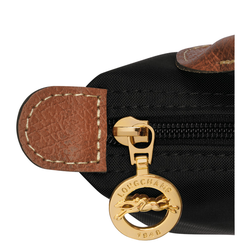 Pouches Longchamp Le Pliage Original Pouch with handle Masculino Pretas | LC-GOTM8475