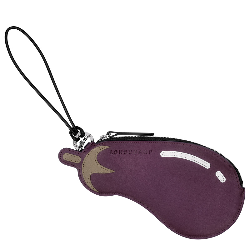 Pouches Longchamp Longcharm Eggplant clutch Masculino Eggplant | LC-GSEM6357