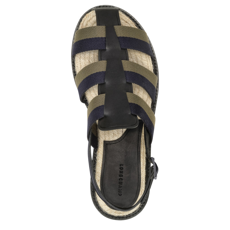 Sandálias Longchamp Shadow Sandals Feminino Pretas | LC-BYMI2319