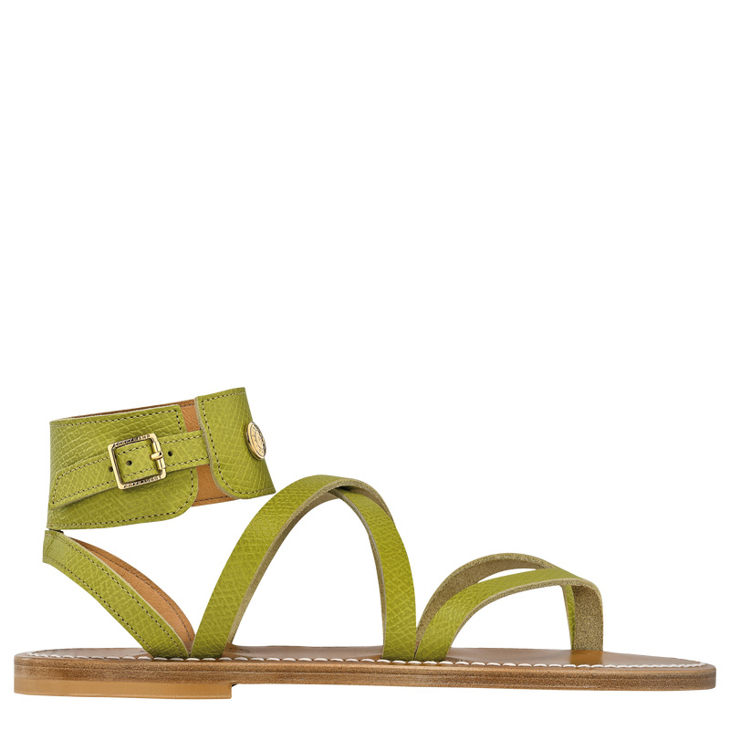 Sandálias Longchamp x K.Jacques Sandals Feminino Verdes | LC-EYUF1746
