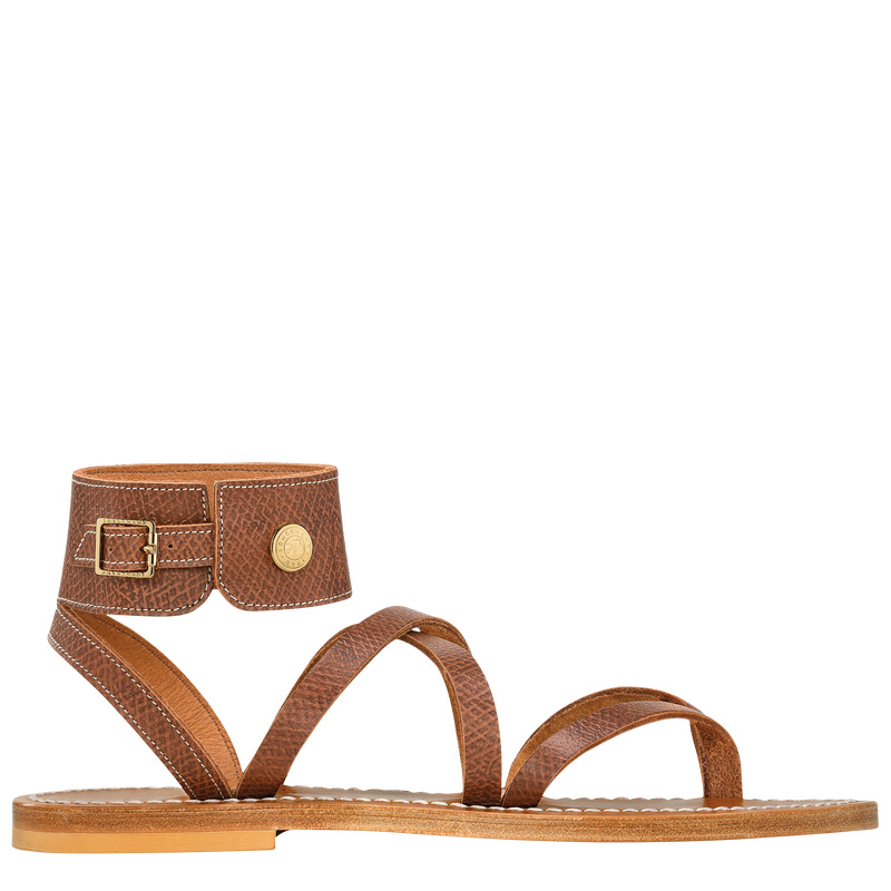 Sandálias Longchamp x K.Jacques Sandals Feminino Marrom | LC-HIVP2357