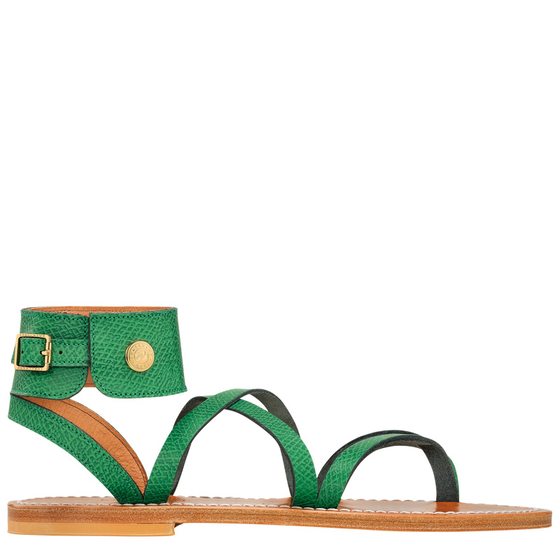 Sandálias Longchamp x K.Jacques Sandals Feminino Verdes | LC-LHNO9331