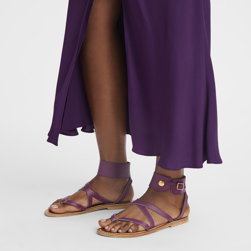 Sandálias Longchamp x K.Jacques Sandals Feminino Violet | LC-UBGZ2401