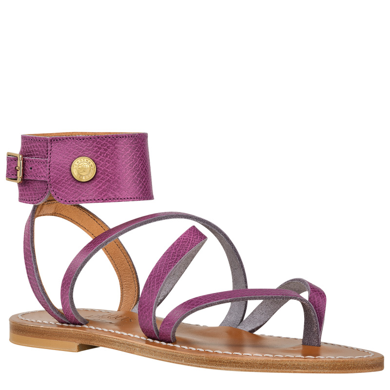 Sandálias Longchamp x K.Jacques Sandals Feminino Violet | LC-UBGZ2401