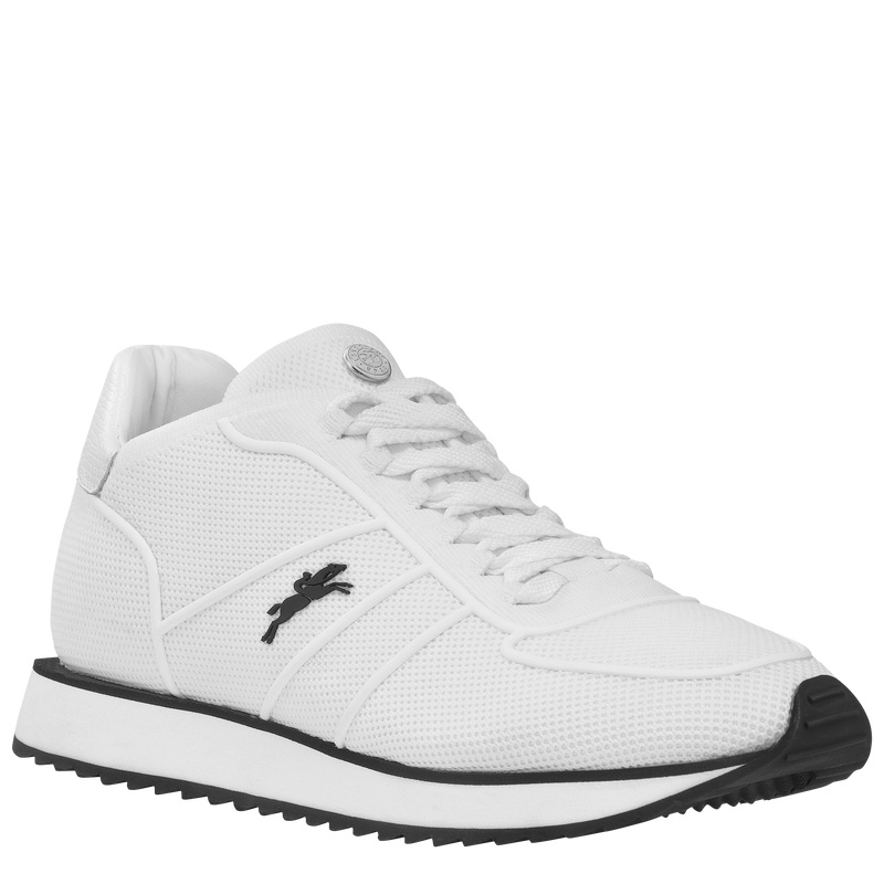 Sapatilhas Longchamp Le Pliage Collection Sneakers Feminino Ecru | LC-RKNM3295