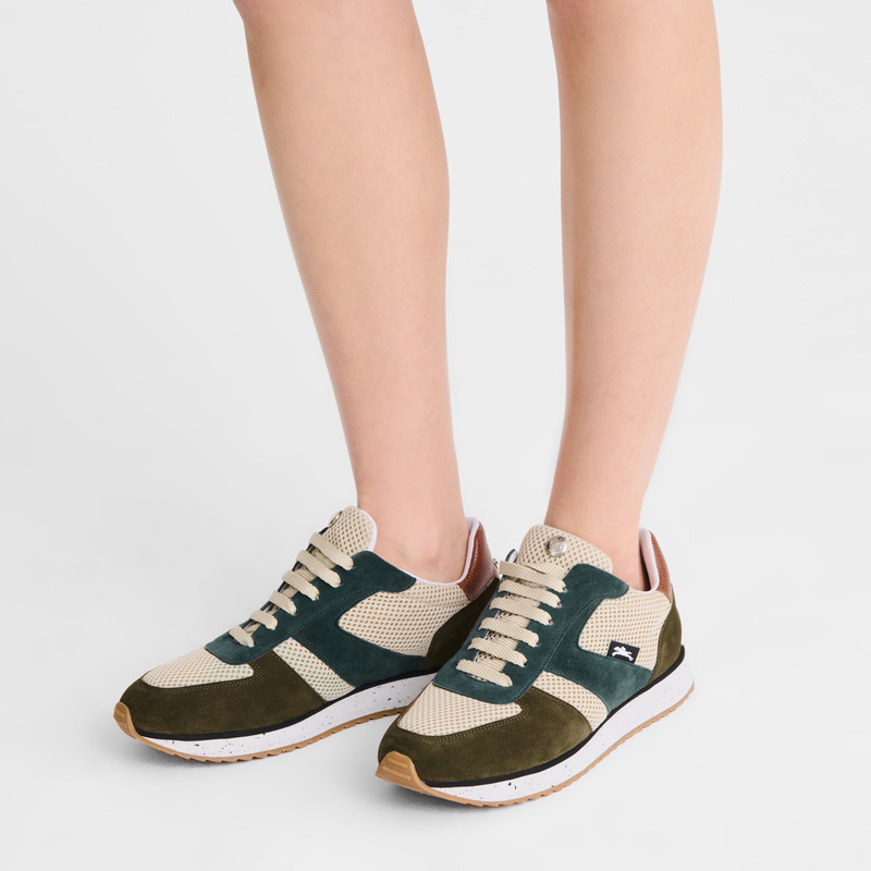 Sapatilhas Longchamp Le Pliage Green Sneakers Feminino Cedar | LC-YAMR9049