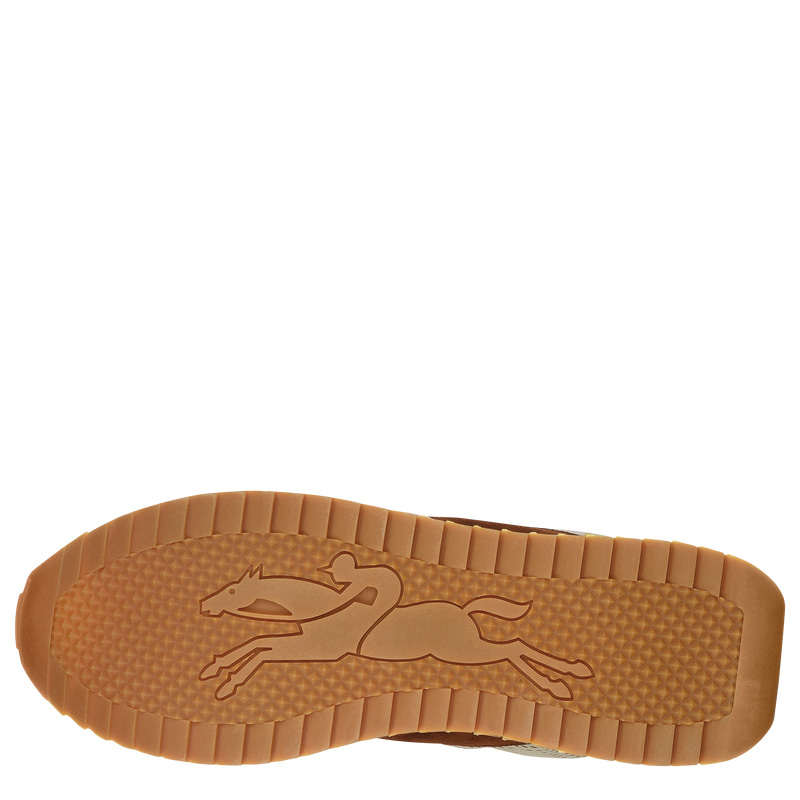 Sapatilhas Longchamp Le Pliage Green Sneakers Feminino Bark | LC-ZWLJ5173