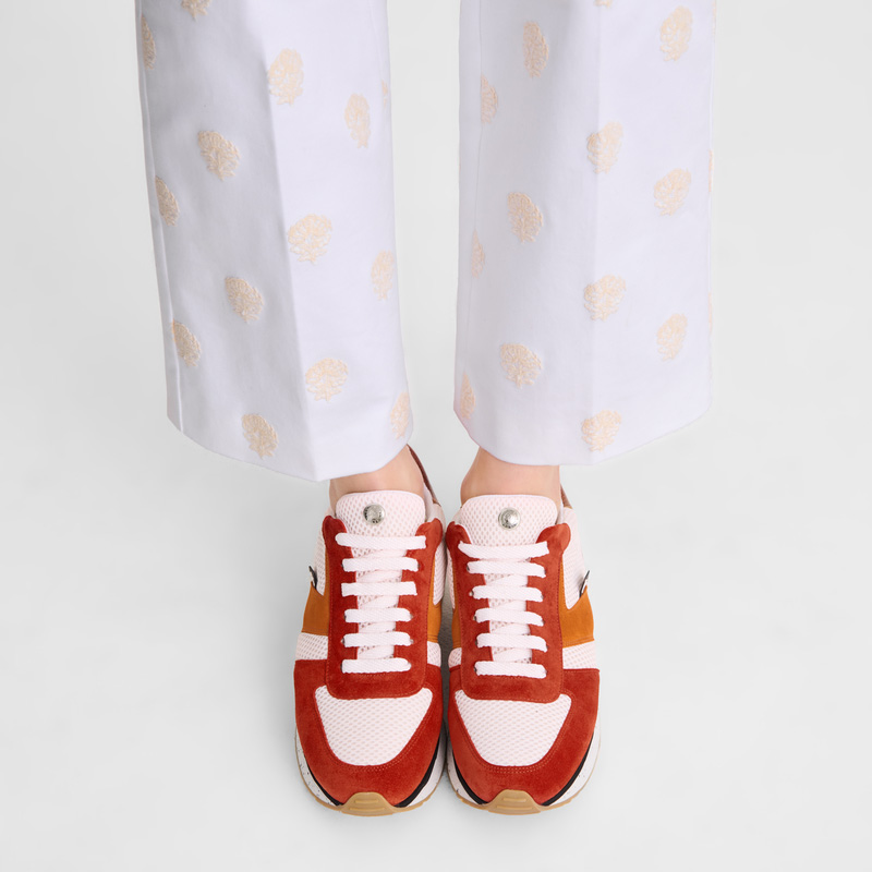 Sapatilhas Longchamp Le Pliage Green Sneakers Feminino Tomato | LC-RUKE9778
