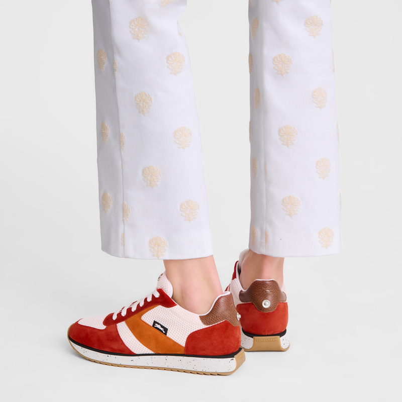 Sapatilhas Longchamp Le Pliage Green Sneakers Feminino Tomato | LC-RUKE9778