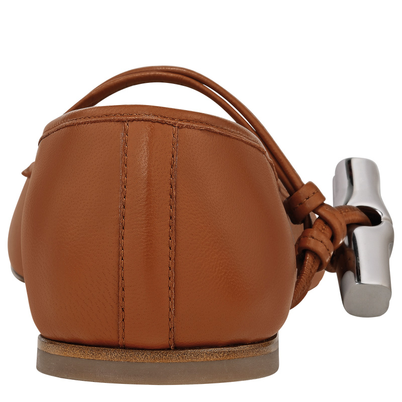 Sapatos de Ballet Longchamp Le Roseau Ballerinas Feminino Bark | LC-WWIC0311
