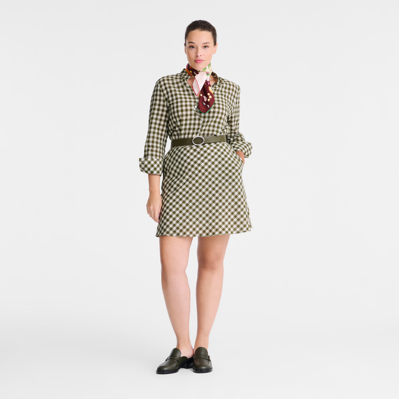 Vestido Longchamp Dress Feminino Artichoke | LC-BOAG1960