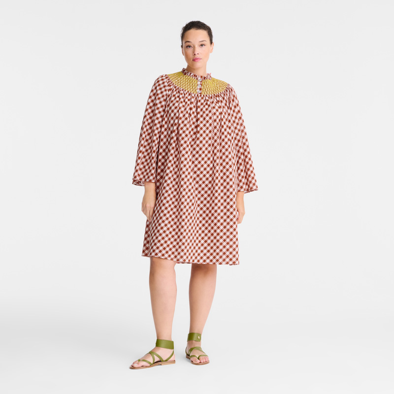 Vestido Longchamp Dress Feminino Bark | LC-IZPL8092