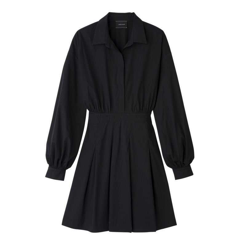 Vestido Longchamp Dress Feminino Pretas | LC-UFFD9429
