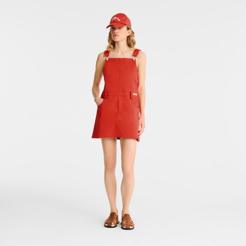 Vestido Longchamp Dress Feminino Tomato | LC-RFYE3639