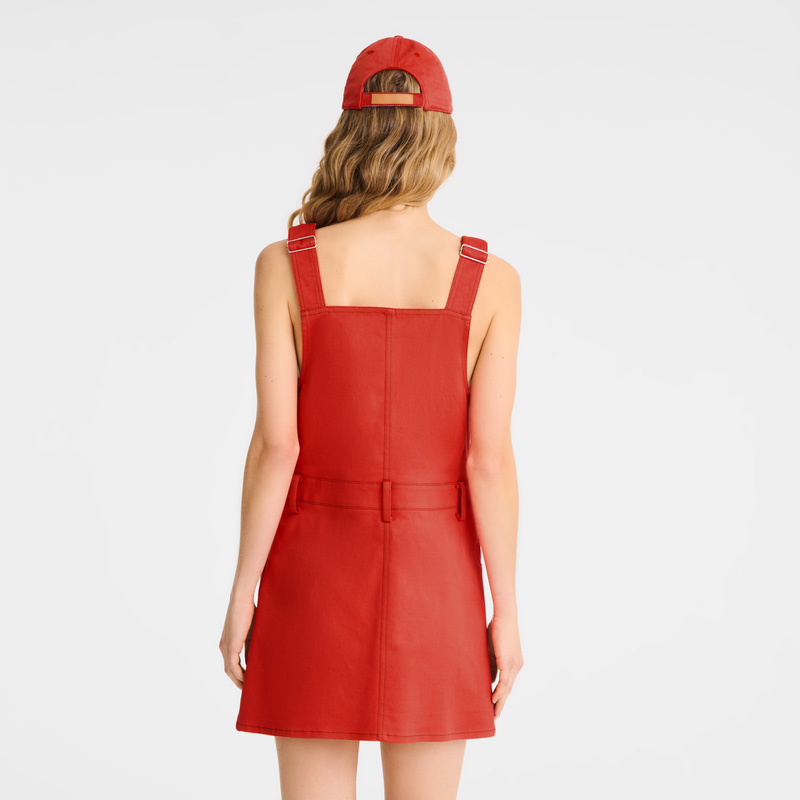 Vestido Longchamp Dress Feminino Tomato | LC-RFYE3639