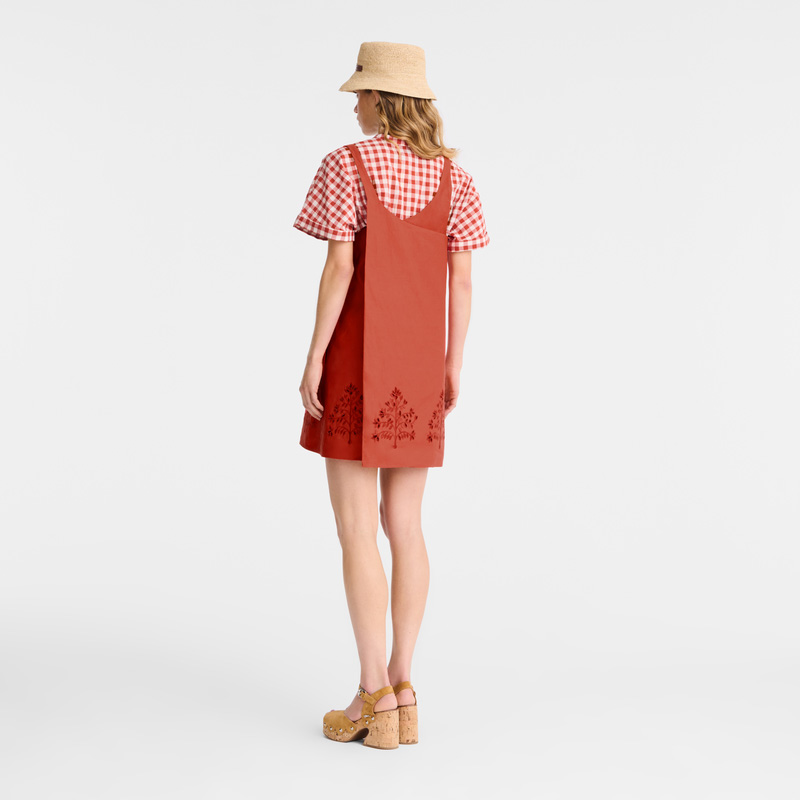 Vestido Longchamp Dress Feminino Tomato | LC-FHDC8902