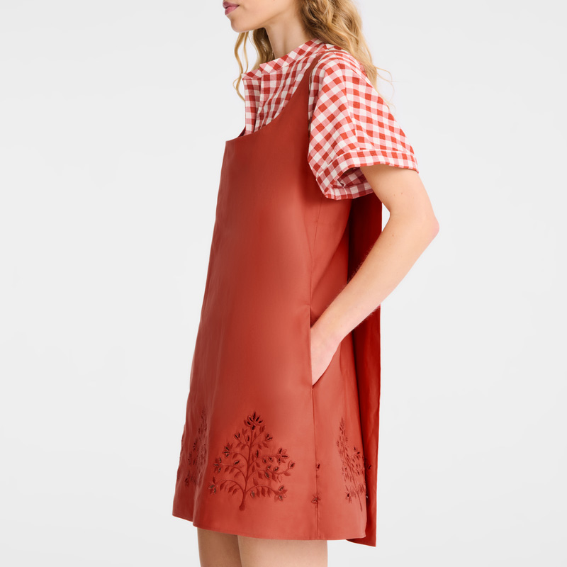 Vestido Longchamp Dress Feminino Tomato | LC-FHDC8902