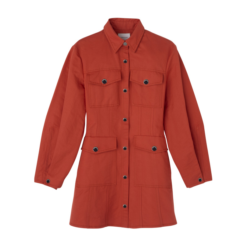 Vestido Longchamp Dress Feminino Tomato | LC-HWWG0578