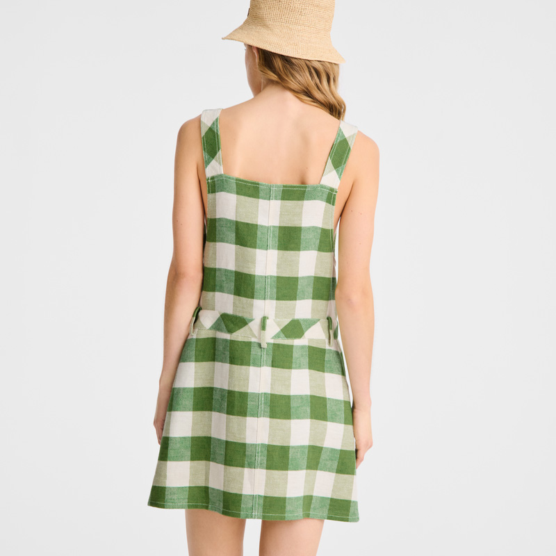 Vestido Longchamp Dress Feminino Verdes | LC-MDGP8273