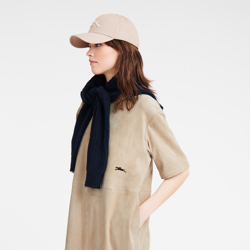 Vestido Longchamp Leather long dress Feminino Linen | LC-NOXN3443