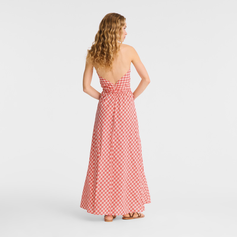 Vestido Longchamp Long dress Feminino Blush | LC-XIVA1785