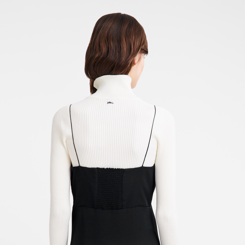 Vestido Longchamp Long dress Feminino Pretas | LC-TQFY3862